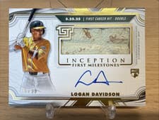 2025 Topps Inception MLB First Milestone Autograph Relics Logan Davidson #FMAR-LDA card