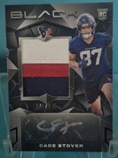 2024 Panini Black Rookie Patch Autographs Cade Stover #236 card