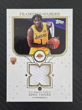 Adou Thiero 2025-26 Topps Franchise Fabrics card