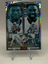 Tua Tagovailoa / Raheem Mostert 2024 Donruss Production Line card