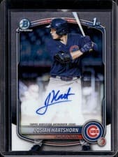 2025 Bowman Draft Chrome Prospect Autographs Josiah Hartshorn #CPA-JHA card