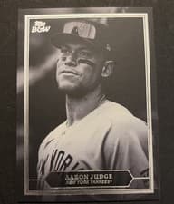 2025 Topps Black & White Prized Portraits Aaron Judge #PP7 card
