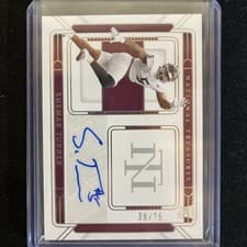 Shemar Turner 2025 Panini National Treasures Collegiate Team Logo Signature card