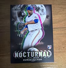 2025 Topps Chrome Black Nocturnal Kumar Rocker #NOC-32 card