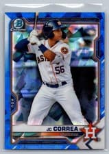 JC Correa 2021 Bowman Draft Sapphire card