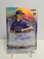 2025 Stadium Club Concentration Autographs Chase Dollander #TVA-CD card