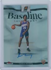 2025-26 Finest Baseline Autographs Rasheer Fleming #BA-RF card