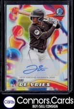 2025 Bowman Chrome Melt Mashers Autographs Leo De Vries #MMA-LD card