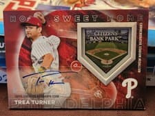 2024 Topps Home Sweet Home Stadium Medallions Autograph Trea Turner #HSHA-TT card