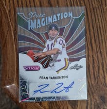 2025 Leaf Vivid Pure Imagination Autographs Fran Tarkenton #PA-FT1 card