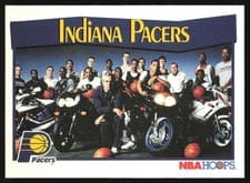 Indiana Pacers 1991-92 Hoops Base Set card