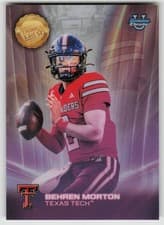 2025 Bowman University Chrome Dean's List Refractor Behren Morton #DL-2 card