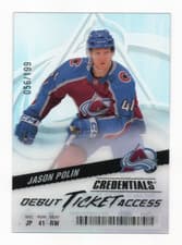 2024-25 Upper Deck Credentials Acetate Debut Ticket Access Jason Polin #DTAA-JP card