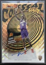 2025-26 Finest Colossal Shots Autographs Khaman Maluach #CS-KM card