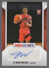 2024-25 Hoops Great SIGnificance Ja'Kobe Walter #GS-JWR card