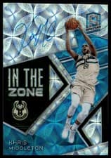 Khris Middleton 2018 Panini Spectra in the Zone Autographs card