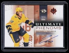 2024-25 Upper Deck Ultimate Collection Ultimate Phenoms Zachary L'Heureux #UP-ZL card