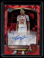 2025-26 Bowman Sapphire Chrome Prospect Autographs Sapphire Kara Dunn #CPA-KD card