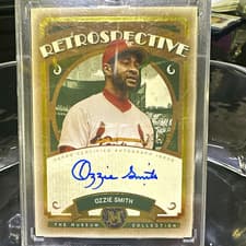 2025 Topps Museum Collection Retrospective Signatures Ozzie Smith #RS-OS card