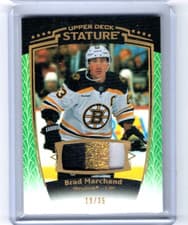 2024-25 Upper Deck Stature Base Memorabilia Brad Marchand #17 card