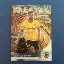 Matheus Cunha 2023 Panini Prizm Premier League Fractal card