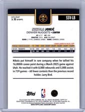 2025-26 Topps Holiday SSP Photo Variations Nikola Jokić #SSV-LB card