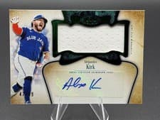2026 Topps Tier One Autographed Tier One Jumbo Relics Alejandro Kirk #AT1JR-AK card