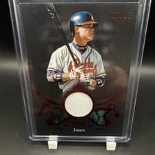 2026 Topps Tier One Shadow Relics Chipper Jones #SR-CJ card