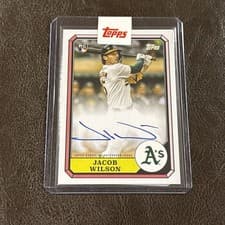 2025 Topps Archives 1987 Topps Boardwalk and Baseball Autographs Jacob Wilson #87BBA-JWI