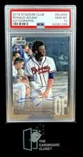 Ronald Acuna 2018 Stadium Club Autographs card