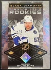 2025-26 Upper Deck Black Diamond Base Diamond Relic Rookies Dylan Duke #BDR-DD card
