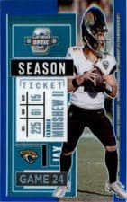 Gardner Minshew II 2020 Panini Contenders Optic card