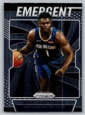 2019 Panini Prizm Emergent Zion Williamson #7 card