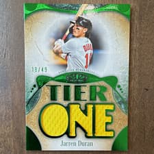 2026 Topps Tier One Tier One Relics Die-Cut Jarren Duran #T1RD-JD card