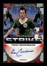 Franz Beckenbauer 2024 Panini Obsidian Lightning Strike card