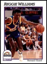 Reggie Williams 1991-92 Hoops Base Set card