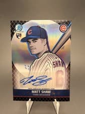2025 Bowman Chrome Ascensions Autographs Matt Shaw #BAA-MS card