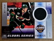 2024-25 SP Game Used 2023 Global Series Sweden Fabrics Matt Boldy #GSF-MB card