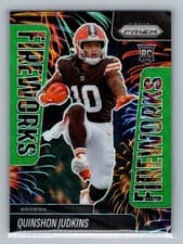 2025 Panini Prizm Fireworks Quinshon Judkins #19 card