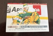 2024-25 SP Authentic Authentic Moments Autographs Marc-Andre Fleury #AM-MF card