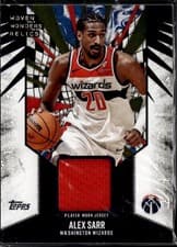 2025-26 Topps Woven Wonders Relics Alex Sarr #WW-AS card