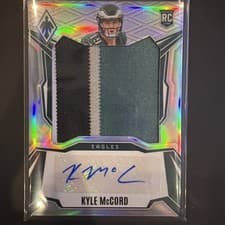 2025 Panini Prizm Rookie Patch Autographs Kyle McCord #34 card