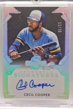 2025 Leaf Spectacular Baseball Spectacular Signatures Cecil Cooper #S-CC1 card