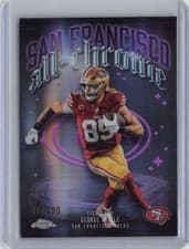 George Kittle 2025 Topps Chrome All Chrome Team card