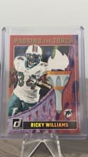 Ricky Williams / De'Von Achane 2024 Donruss Passing the Torch card