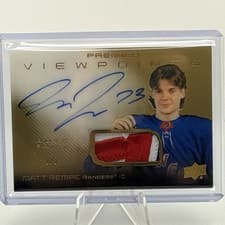 2024-25 Upper Deck Premier Viewpoints Auto Patch Matt Rempe #V-MR card