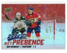 2025-26 Upper Deck MVP Net Presence Sam Reinhart #NP-4 card
