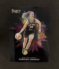 2025 Panini Select WNBA Black Color Blast Sabrina Ionescu #8 card