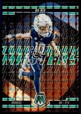 Bo Nix 2025 Panini Mosaic Touchdown Masters card