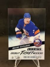 2024-25 Upper Deck Credentials Acetate Debut Ticket Access Maxim Tsyplakov #DTAA-MT card